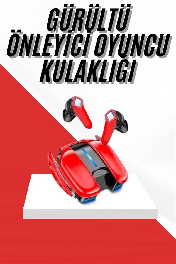Oyuncu Kulaklığı Gamer Kulaklık ANC Özelliği RGB Işıklı K68 Bluetooth Kulaklık - Görsel 2