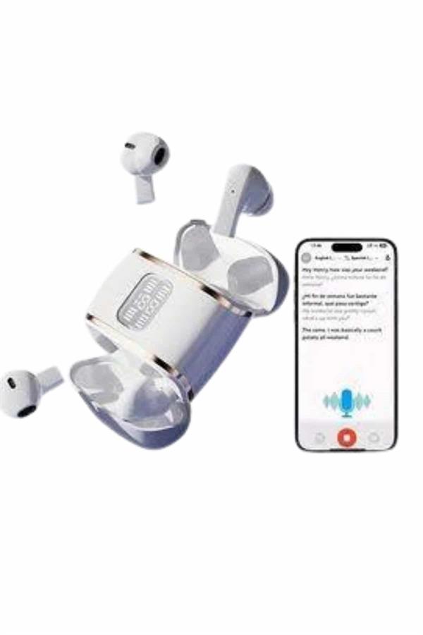 Profesyonel Dijital Göstergeli Düşük Gecikme Bluetooth Kulaklık Çift Kulaklık - Görsel 4