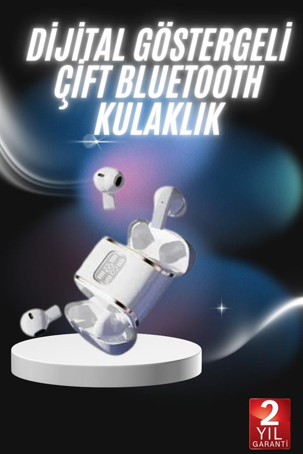 Profesyonel Dijital Göstergeli Düşük Gecikme Bluetooth Kulaklık Çift Kulaklık - Görsel 2