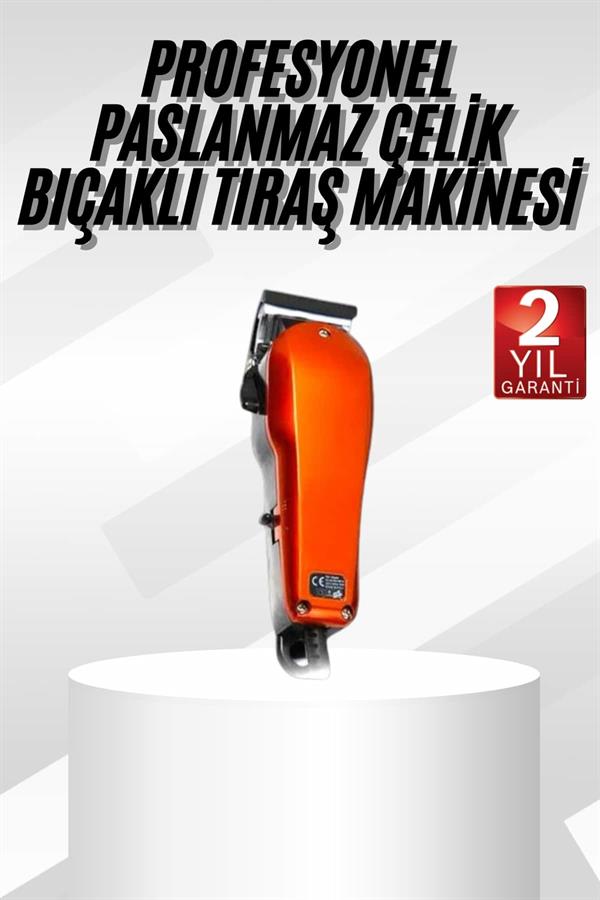 Profesyonel Tıraş Makinesi Uzun Ömürlü Kırmızı Saç Sakal Kesme - Görsel 2
