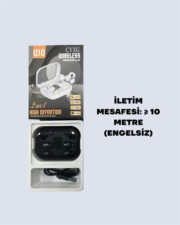 Q10 Bluetooth Kulaklık - Görsel 2