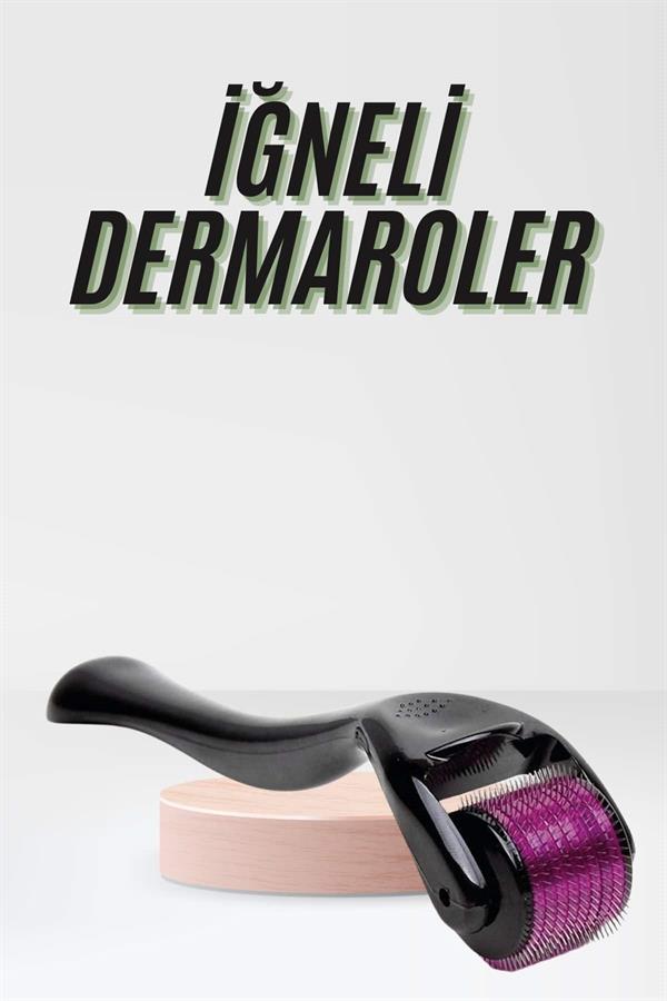 Saç Çıkarma Tarağı Dermaroller 540 Iğneli Roller 1 Mm Iğne Cilt Yüz Yenileme Bakım Seti - Görsel 2