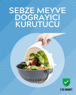 Süzgeçli Hazneye Sahip Çok Amaçlı Rende ve Dilimleyici