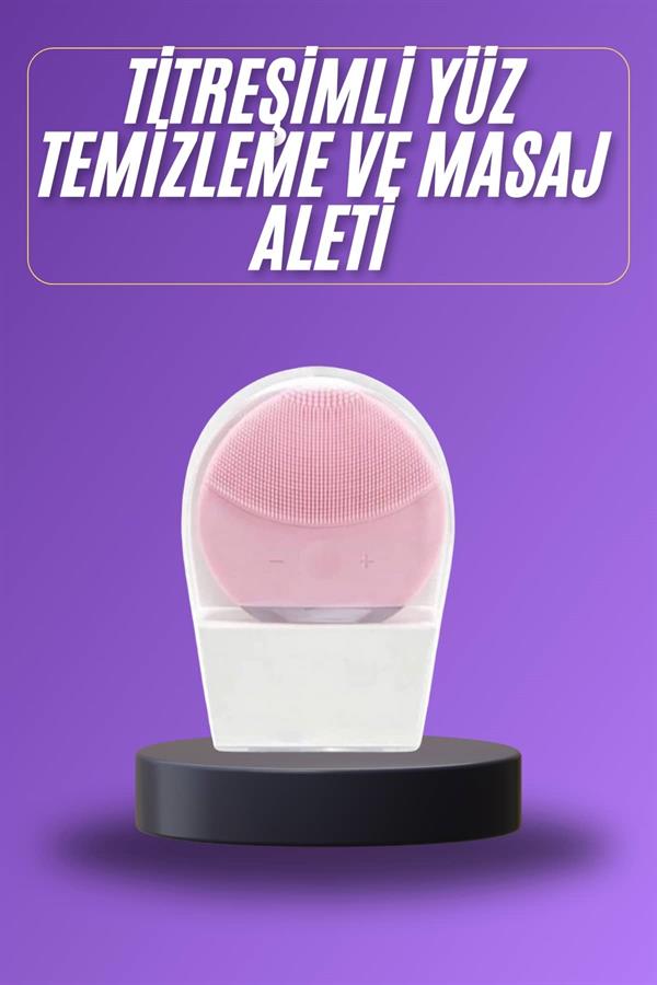 Titreşimli Yüz Masaj Aleti Titreşimli Makyaj Temizleme Cihazı - Görsel 2