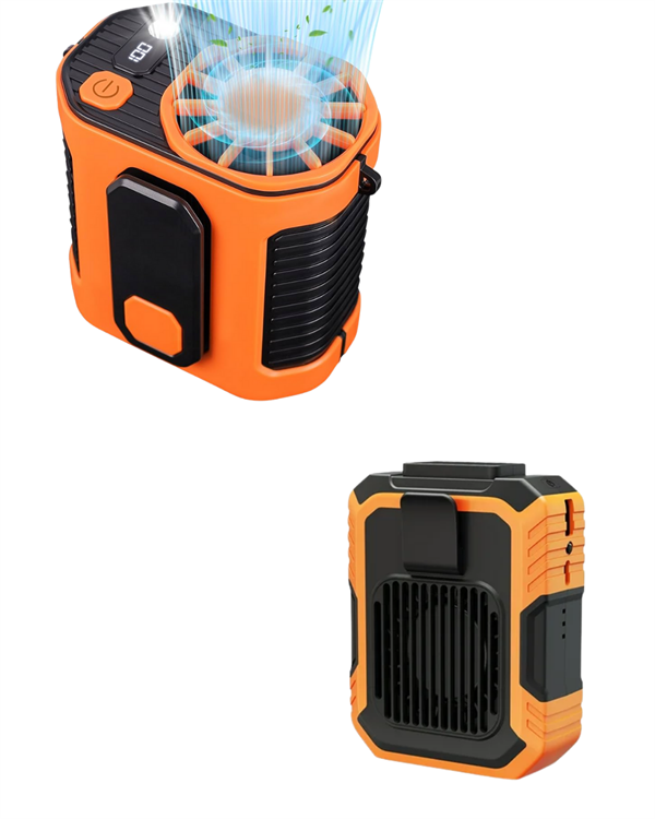 Turbo Mini Fan – Dijital Ekranlı, Sessiz & Şarjlı Serinlik! - Görsel 2