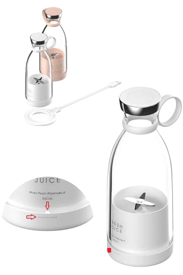 u Geçirmez Kablosuz Şarjlı Dayanıklı Taşınabilir Mini Blender - Görsel 5