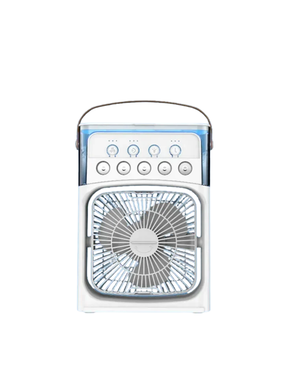USB Bağlantılı 3'ü 1 Arada Nemlendirici Mini Klima Fan | 7 Renk Işıklı - Görsel 5