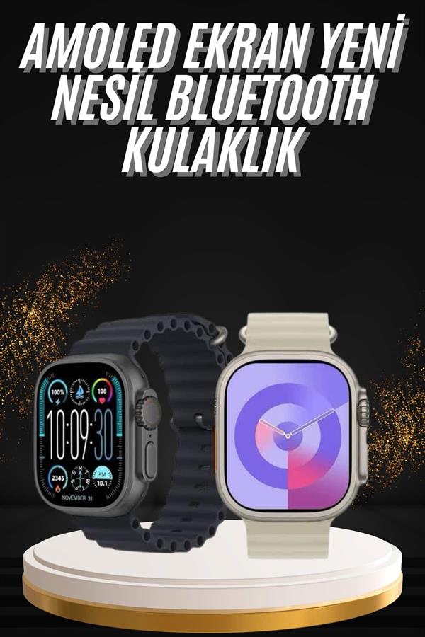 Uyku ve Sağlık Takibi Yapabilen GPS Uyumlu Plastik Kordonlu Akıllı Saat - Görsel 2