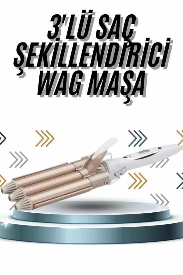 Wag Maşa Profesyonel Saç Şekillendirici İyon Özellikli Isı Kademeli - Görsel 2