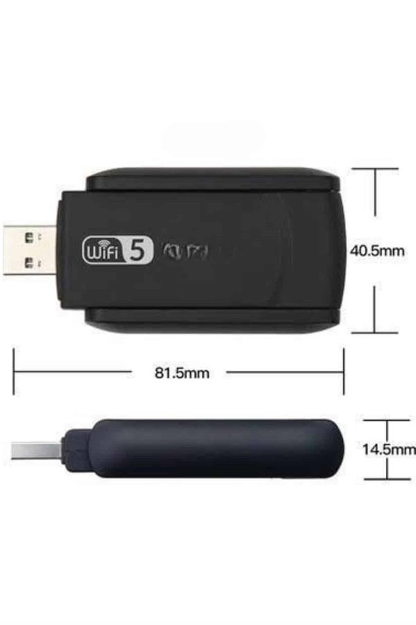 Wifi Alıcı Dual Band Usb 3.0 Adaptör Kablosuz Windows 7/8/10/11 - Görsel 5