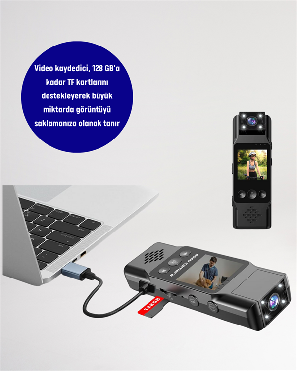 Kablosuz WiFi Bağlantılı Full HD Mini Kamera – Döngüsel Kayıt ve Hareket Algılama Özellikli - Görsel 5