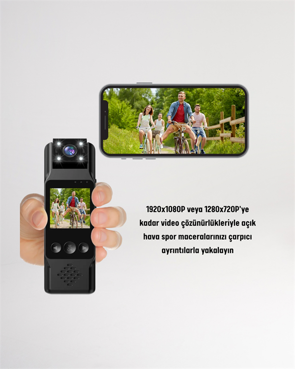 Kablosuz WiFi Bağlantılı Full HD Mini Kamera – Döngüsel Kayıt ve Hareket Algılama Özellikli - Görsel 2