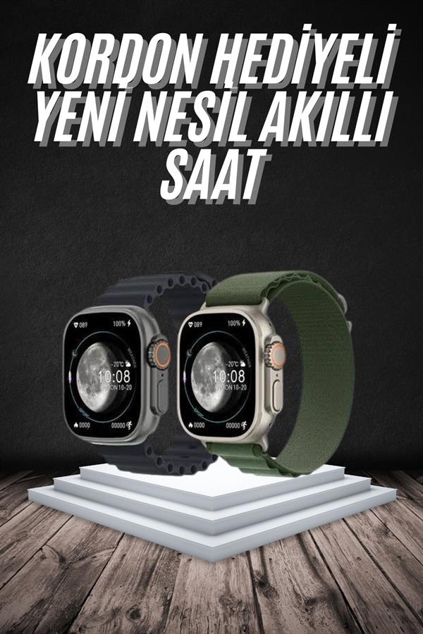 Yeni Nesil Akıllı Kol Saati Nabız Ölçer GPS Uyumlu 49 MM Kasa - Görsel 2