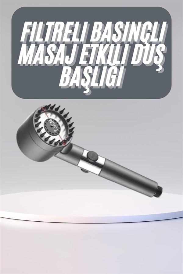 Yüksek Performanslı Masaj Etkili Su Tasarruflu Duş Başlığı Krom Kaplama Uzun Ömürlü - Görsel 2
