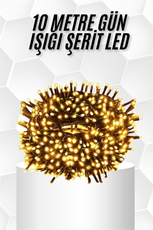 10 Metre Led Işık Gün Işığı Her Ortama Uygun Ampüllü - Görsel 2