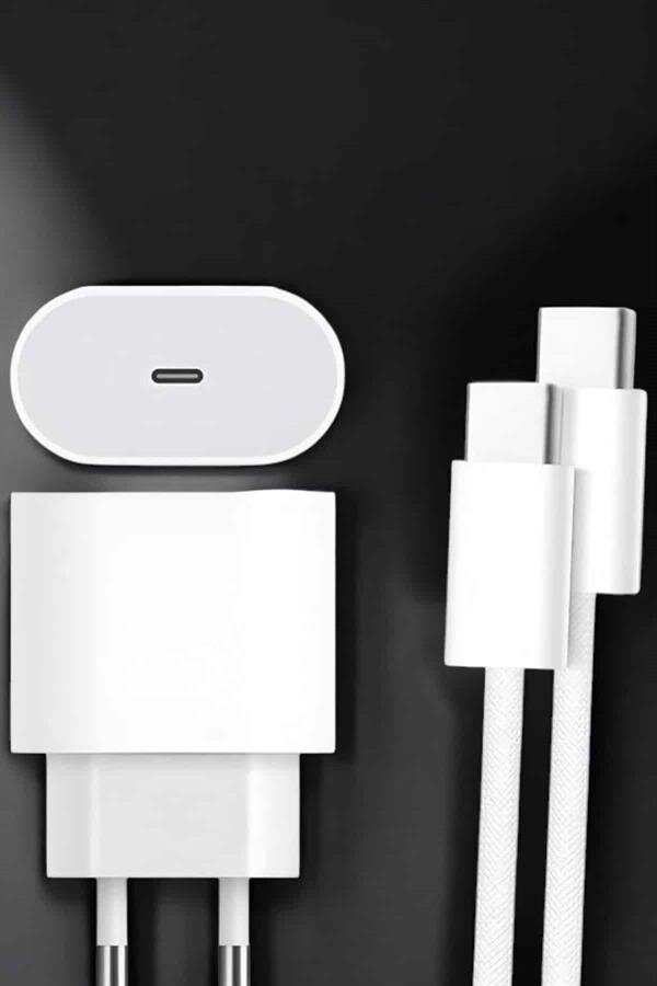 Güç Adaptörü ve Kablosu Şarj Aleti 15/15 Pro Max Uyumlu Hızlı Şarj - Görsel 5