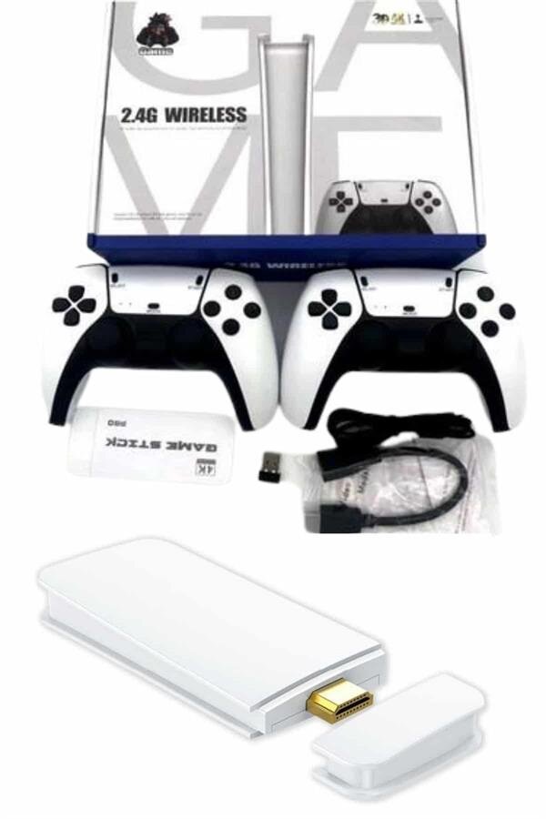 Game Stick 4K Retro Çift Kollu Atari Oyunlari +20000 Oyunlu Konsol Nostalji - Görsel 4