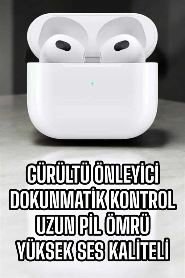 Bluetooth Kulaklık 3.Nesil Kablosuz Uzun Pil Ömrü Dokunmatik Kontrol - Görsel 4