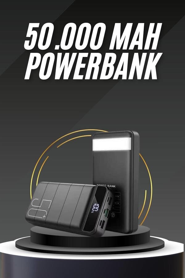 50.000 Mah Led Dijital Göstergeli USB Çıkışı Powerbank - Görsel 2