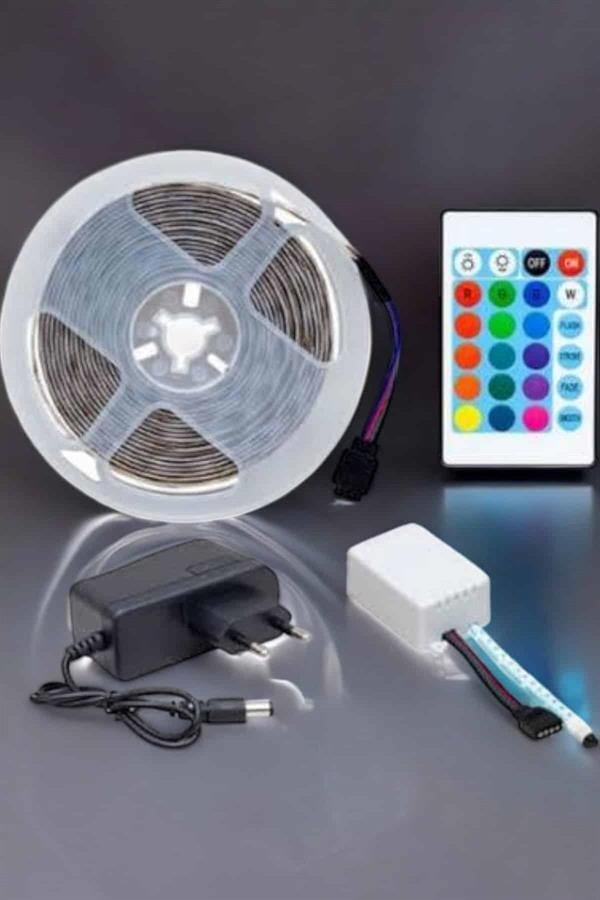 Led Işık 5 Metre Şerit Led RGB Işıklı - Görsel 5