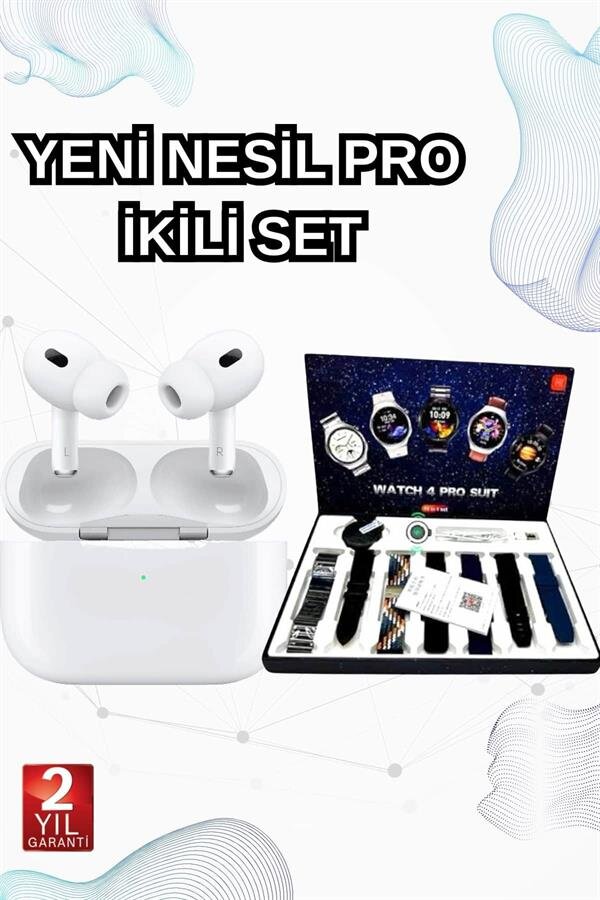 2025 Model Akıllı Saat ve Yeni Nesil Pro Bluetooth Kulaklık ANC Özelliği - Görsel 2