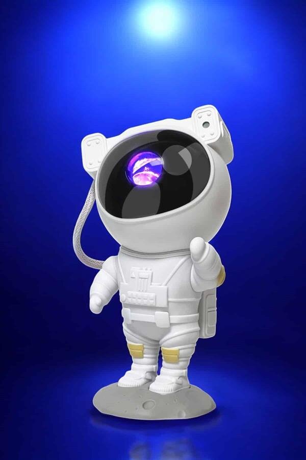 Çocuklara Özel Projeksiyon Astronot Lamba Speaker Sevimli - Görsel 4
