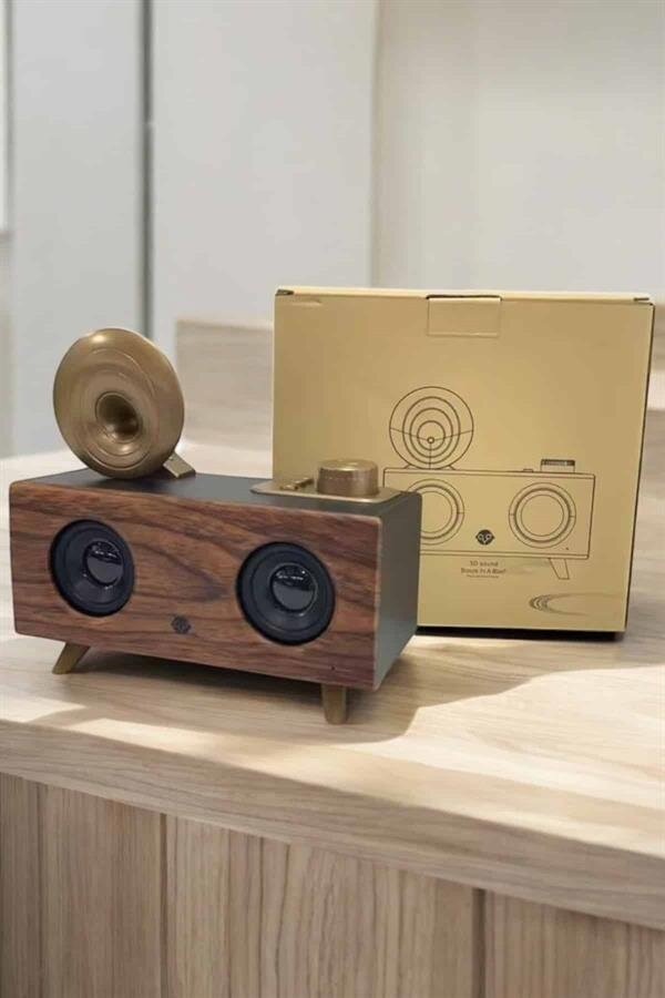 Nostaljik Görünümlü Bluetooth Bağlantılı Speaker - Görsel 3