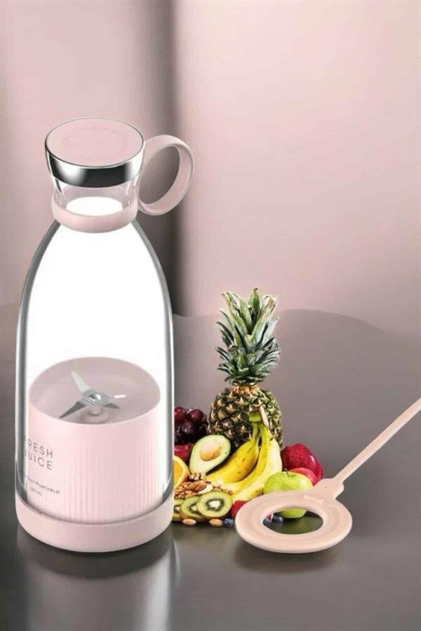 El Blender Bardak Blender Şarjlı Taşınabilir Meyve Sıkcağı Smoothie - Görsel 5