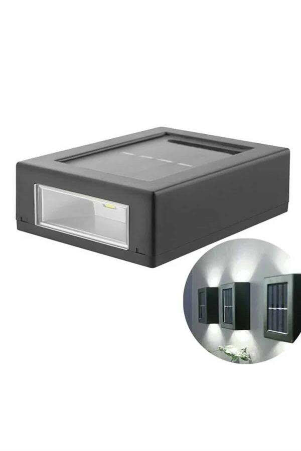 Solar Lamba Dekoratif Aplik Su Geçirmez Led Işıklı Duvar Lambası - Görsel 5