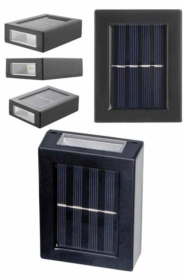 Solar Lamba Dekoratif Aplik Su Geçirmez Led Işıklı Duvar Lambası - Görsel 4