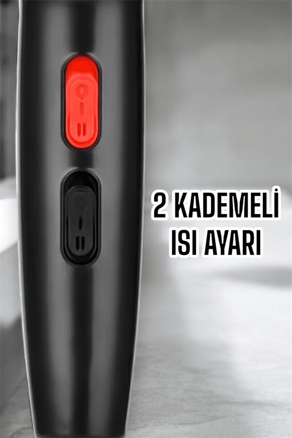 Tüm Saç Tiplerine Uygun İki Kademeli Hız Ayarlı Fön Makinesi - Görsel 3