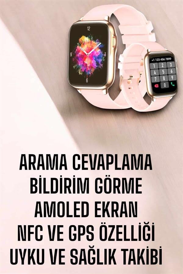Akıllı Saat Kadınlara Uyku Ve Sağlık Takibi Yapabilen Bileklik Hediyeli - Görsel 4