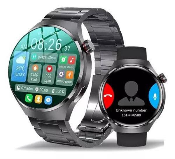 Akıllı Saat Metal Kordonlu GPS ve NFC Uyumlu Arama Cevaplayan - Görsel 3