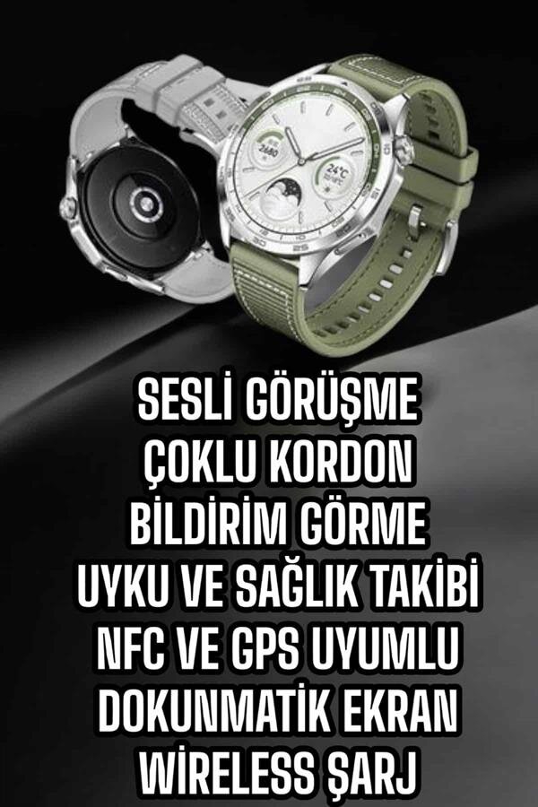 Akıllı Saat Sesli Görüşme Uyku ve Sağlık Takibi NFC Uyumlu - Görsel 4