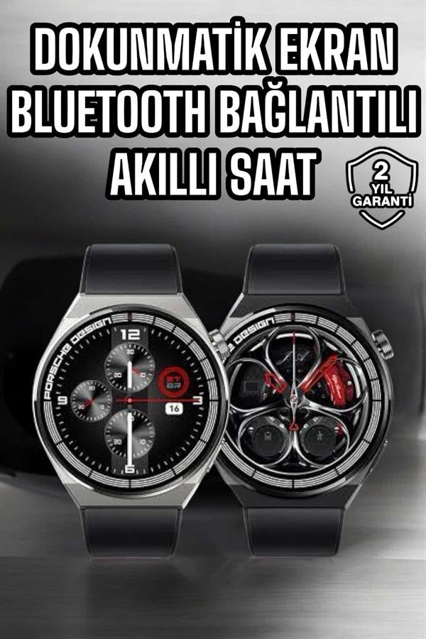 Akıllı Saat Dokunmatik Ekran Sesli Görüşme ve Bildirim Görme Sağlık Takibi - Görsel 2