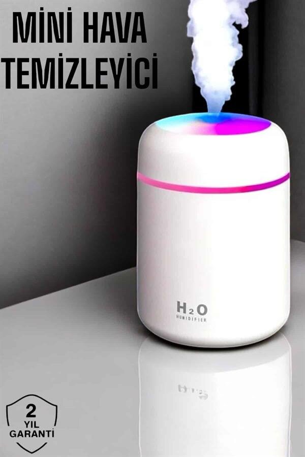 Hava Nemlendirici Ultrasonik Mini Hava Temizleyici Aromaterapi - Görsel 2
