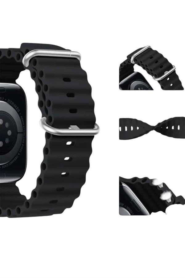 Akıllı Saat Bluetooth Bağlantılı NFC ve GPS Uyumlu Nabız Ölçer Sesli Görüşme - Görsel 5
