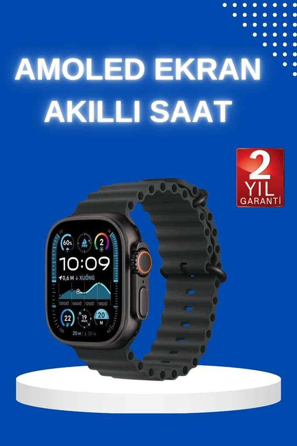 Akıllı Saat Bluetooth Bağlantılı NFC ve GPS Uyumlu Nabız Ölçer Sesli Görüşme - Görsel 2