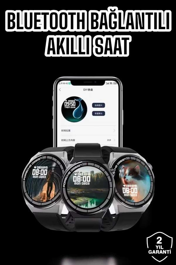 Akıllı Saat GPS VE NFC Özelliği Sesli Görüşme Dokunmstik Ekran - Görsel 2