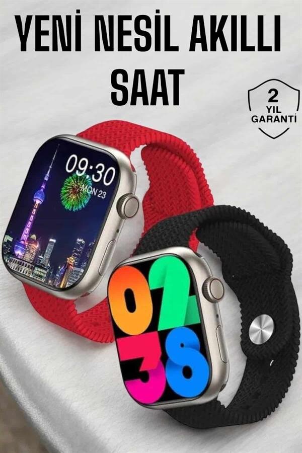Akıllı Saat Tema Değiştirme Uyku ve Sağlık Takibi Bluetooth Bağlantılı - Görsel 2