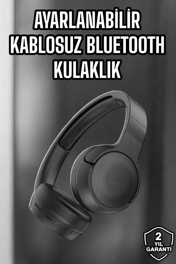 Kulak Üstü Kablosuz Bluetooth Kulaklık Gürültü Önleyici Uzun Şarj Süreli - Görsel 2