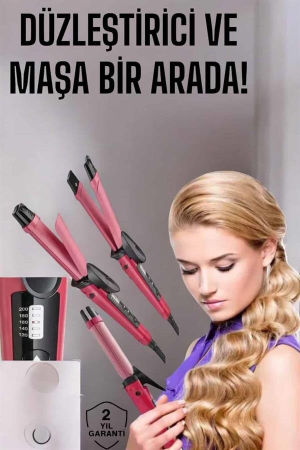Saç Şekillendirici Düzleştirici Ve Maşa Isı Ayarlı - Görsel 2
