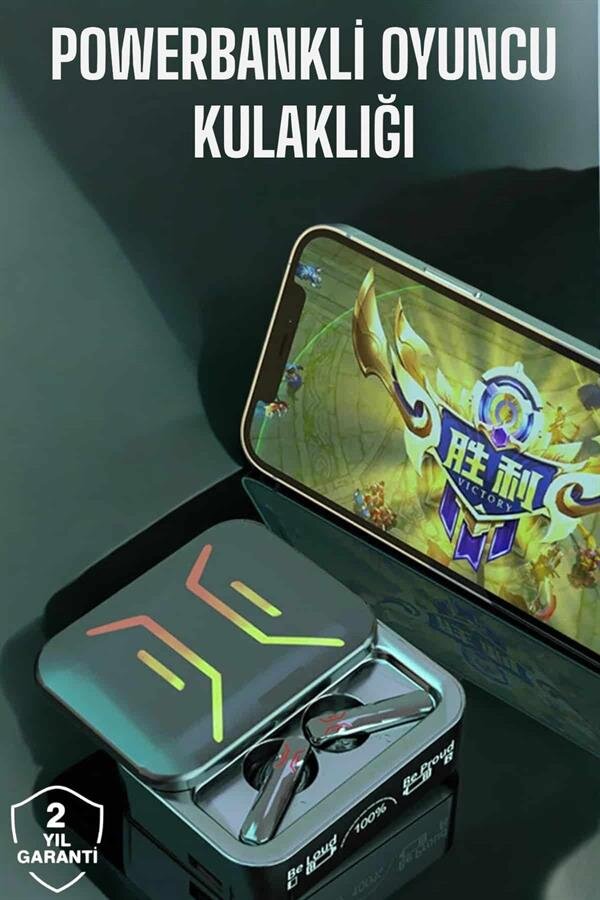 Powerbankli Bluetooth Kulaklık Yüksek Ses Kaliteli Kablosuz - Görsel 2