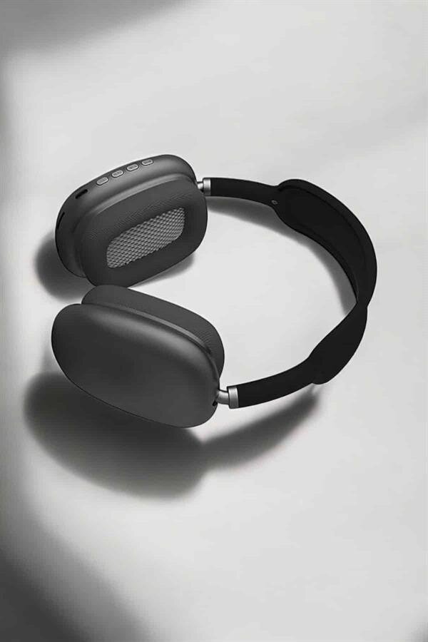 P9 Plus Hi-fi Ses Kalitesi Ayarlanabilir Mikrofonlu Bluetooth Kulaklık Siyah - Görsel 3