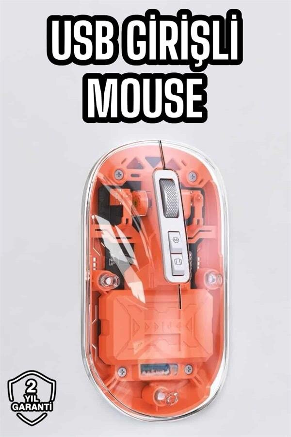 Sessiz Kablosuz USB Girişli Mouse Fare Yüksek Performanslı - Görsel 2