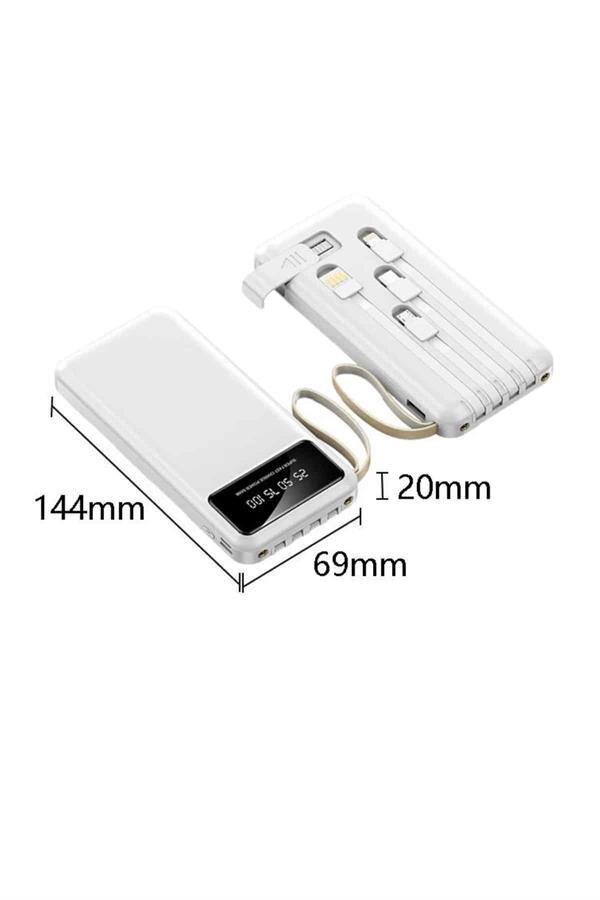 Powerbank Şarj Cihazı 4 Çıkışlı 20.000 MAH Powerbank Taşınabilir Çoklu Giriş - Görsel 5