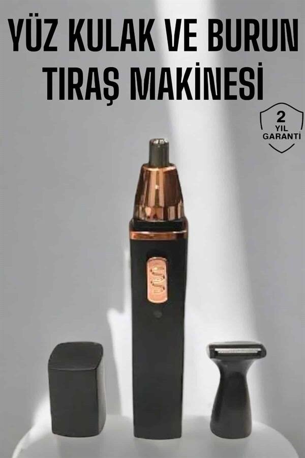 Tıraş Makinesi Kulak Burun ve Yüz Temizleyici Şarjlı Mini - Görsel 2