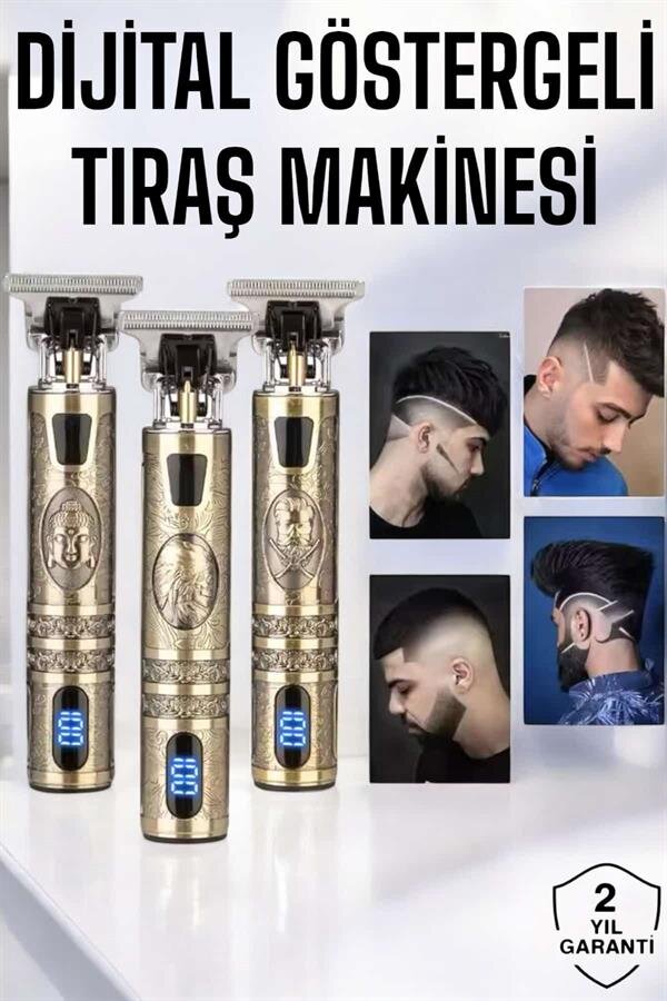 Tıraş Makinesi Çizik Tıraş Paslanmaz Çelik Uzun Ömürlü Şarjlı - Görsel 2