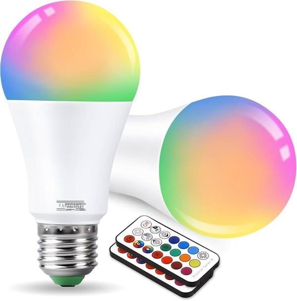 Led Ampul Enerji Dostu RGB Işıklı 100W Led Işık - Görsel 5