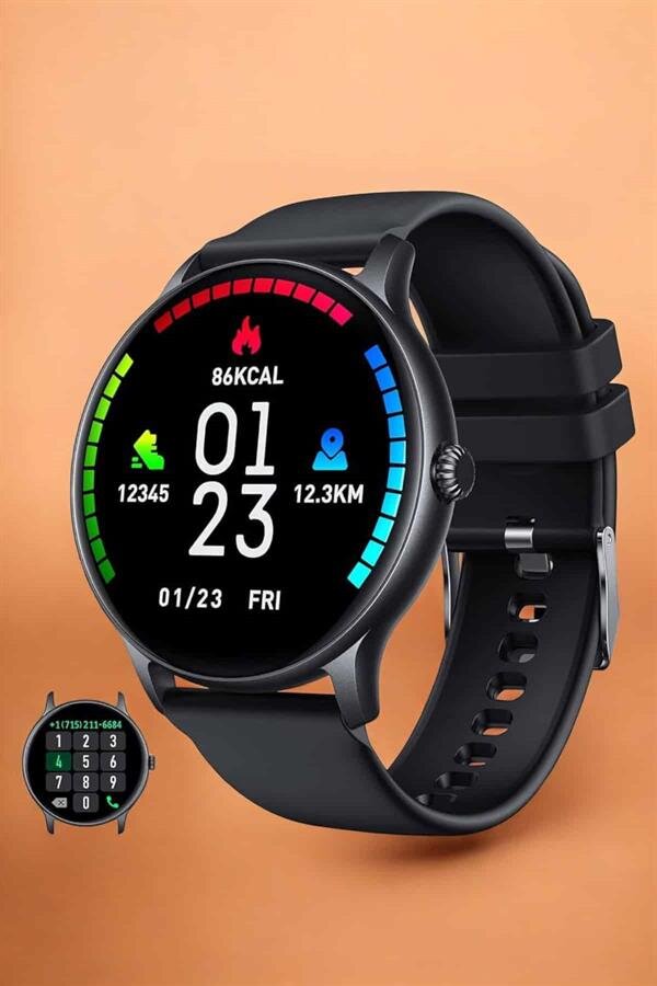 Akıllı Saat Sesli Görüşme Bluetooth Bağlantılı 3 Kordonlu - Görsel 5